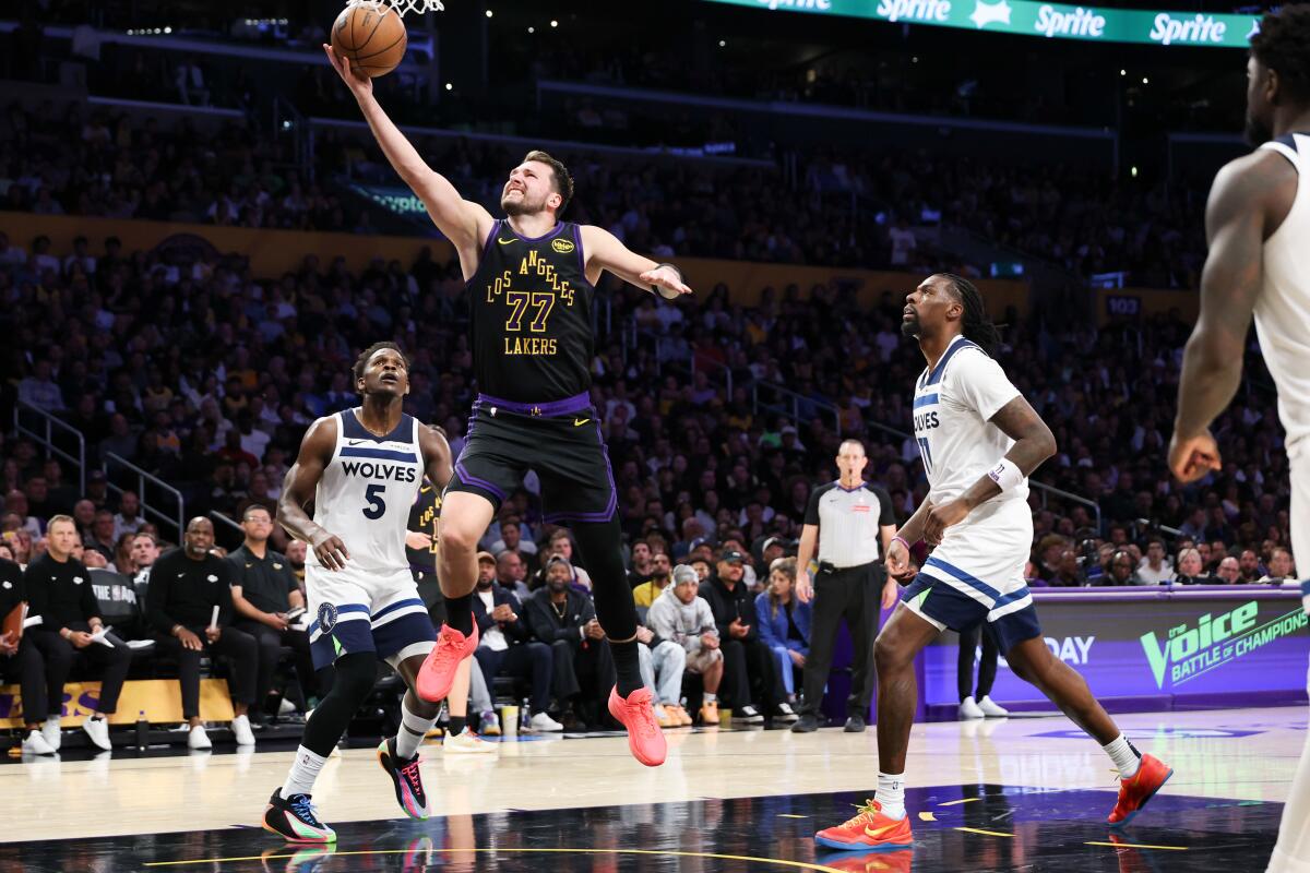 Dončić’s Triple-Double Leads Lakers Over Minnesota